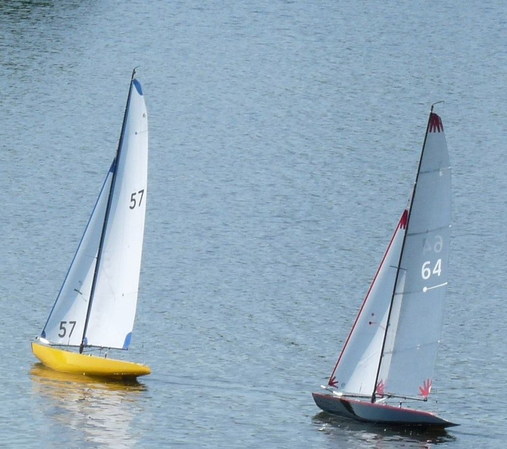 Six Metre yachts racing at Manor Park